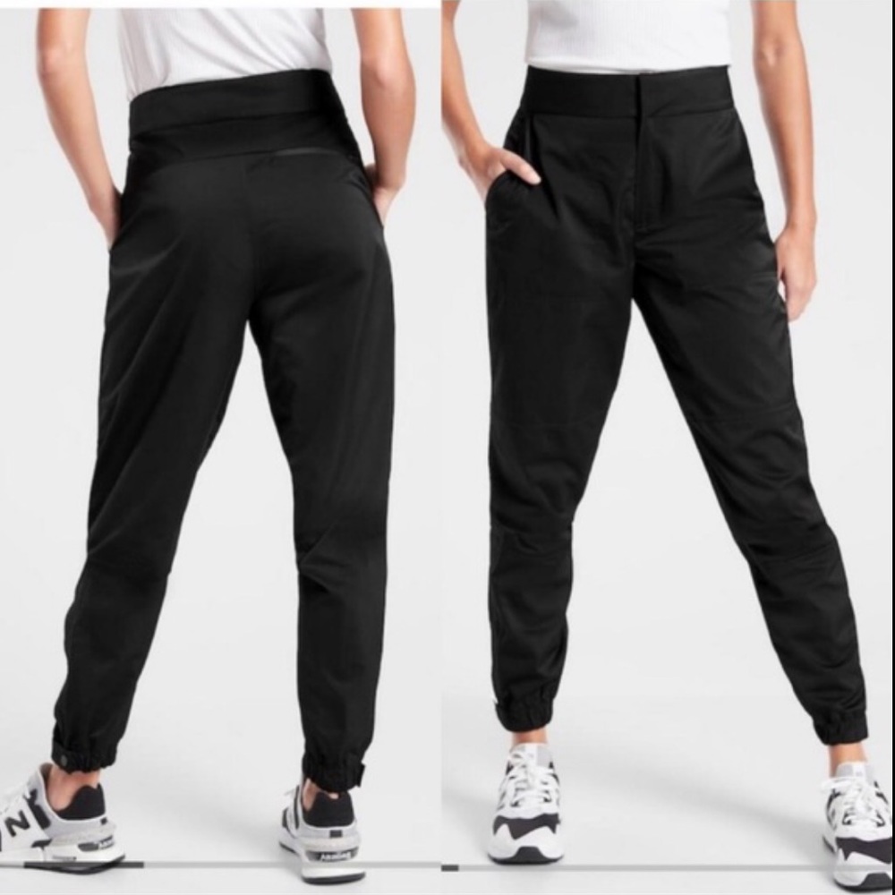 Athleta Black Tapered Jogger Pants
